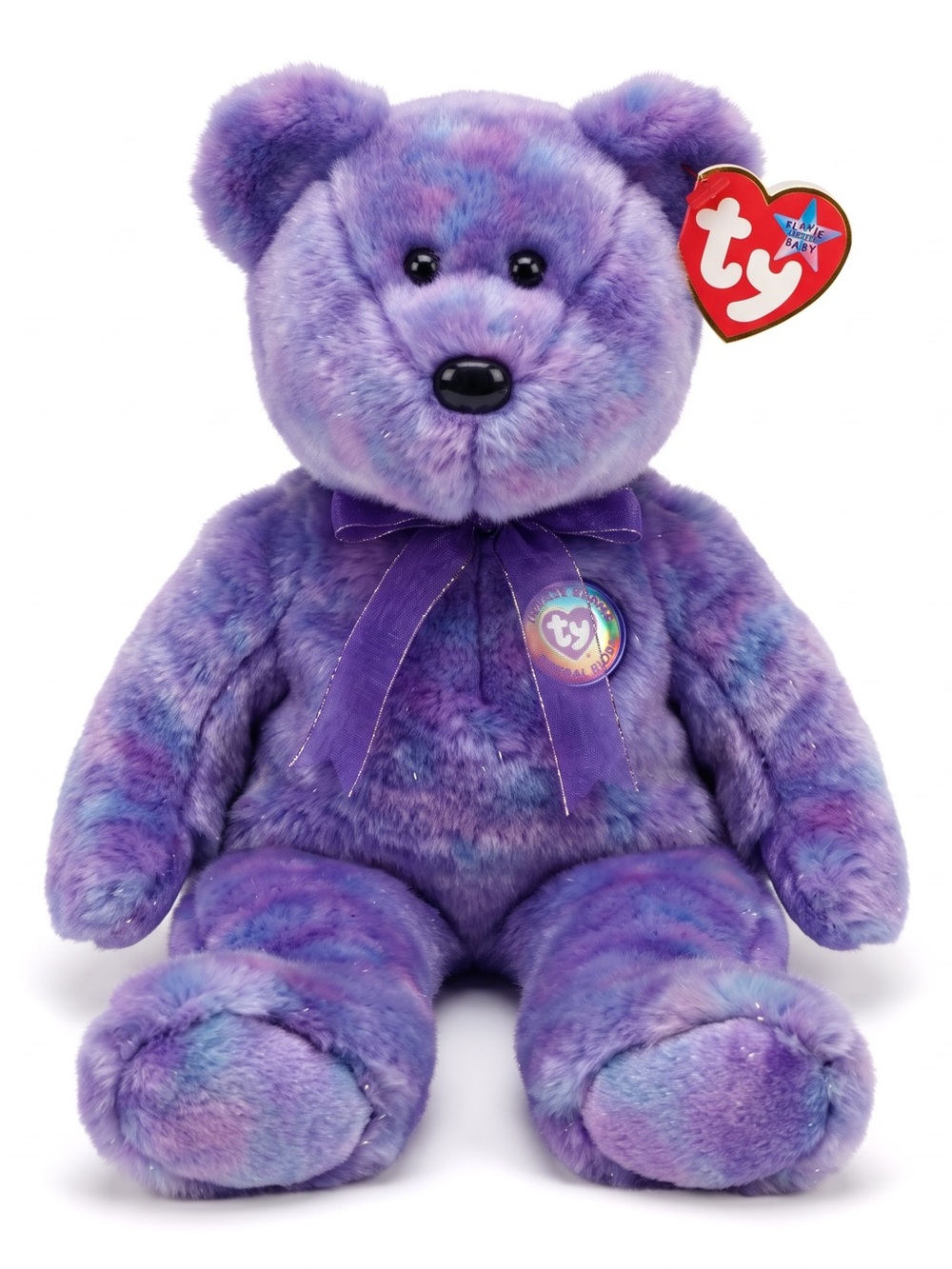 Ty Beanie Buddies Clubby IV Purple Bear Plush with Tags